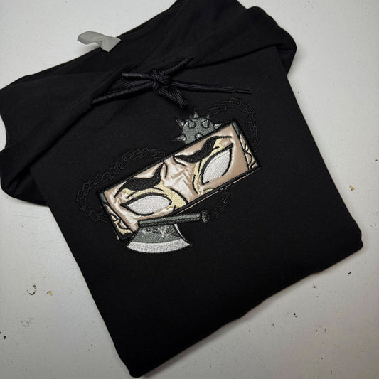 LIMITED Gyōmei Himejima Stone Hashira EMBROIDERED ANIME HOODIE