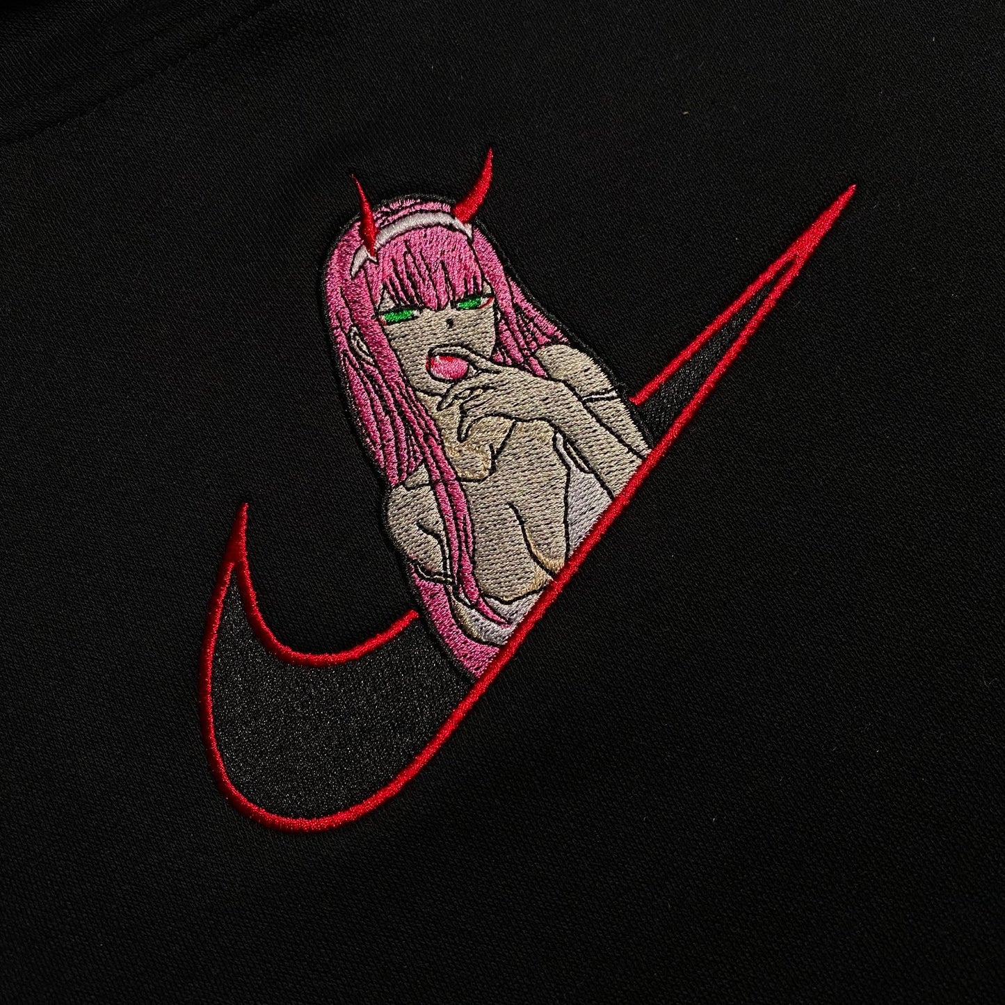 LIMITED Zero Two X Gyat EMBROIDERED GYM HOODIE