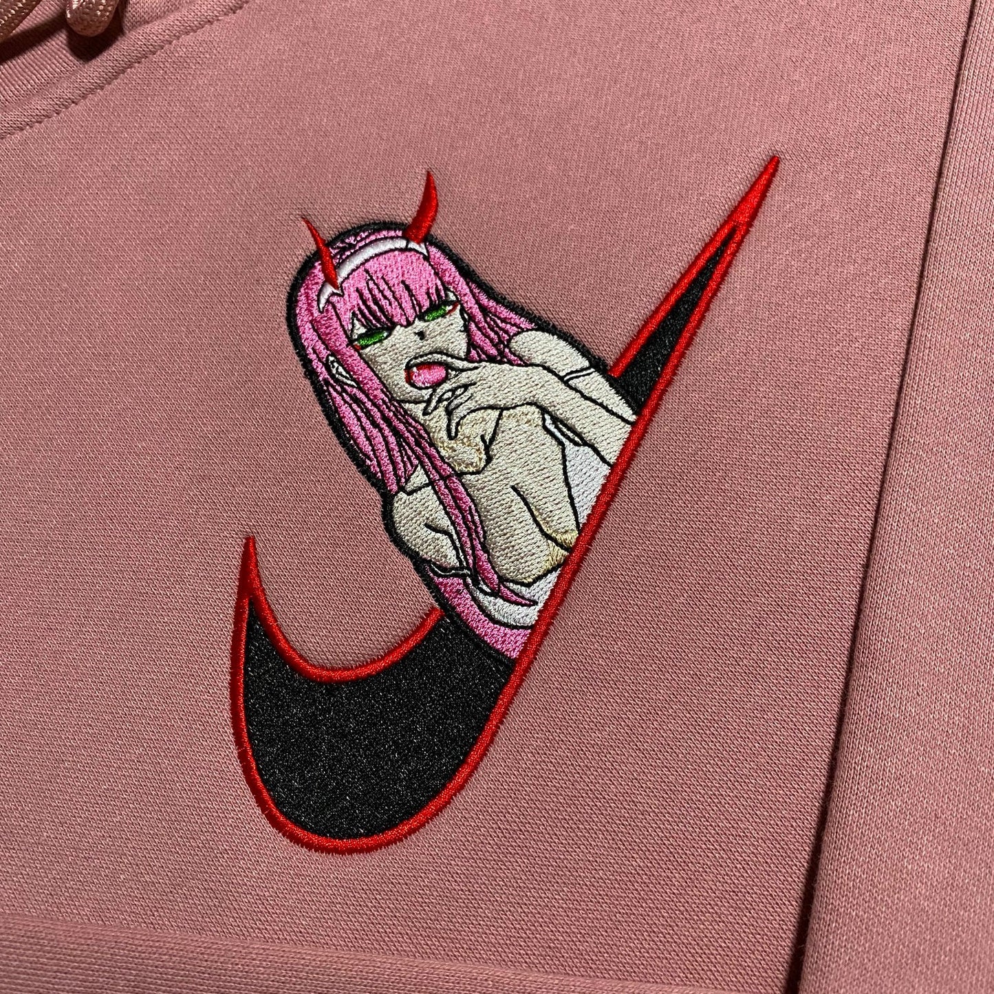 LIMITED Zero Two X Gyat EMBROIDERED GYM HOODIE