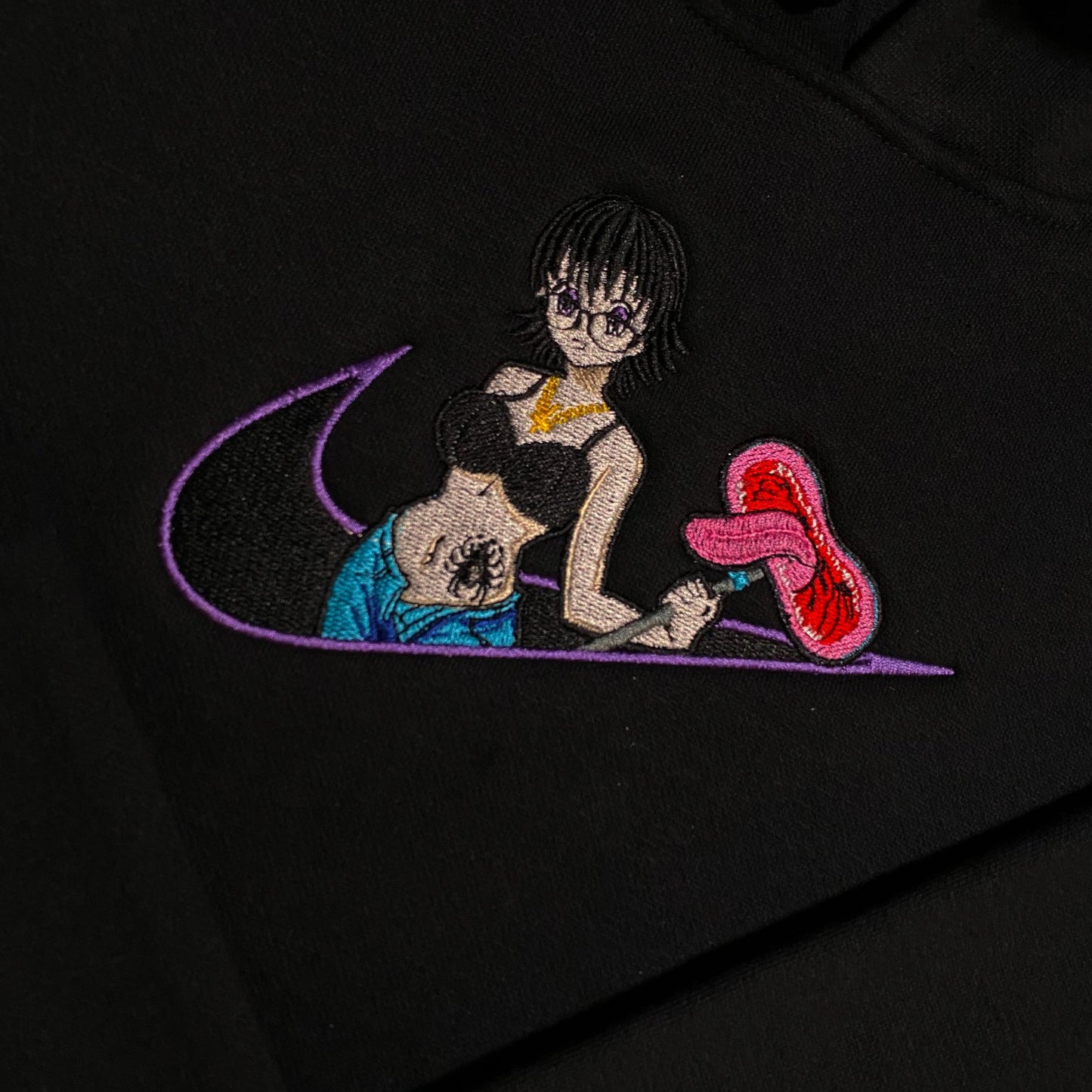 LIMITED Hunter X Hunter Shizuku Murasaki Gyat EMBROIDERED GYM HOODIE