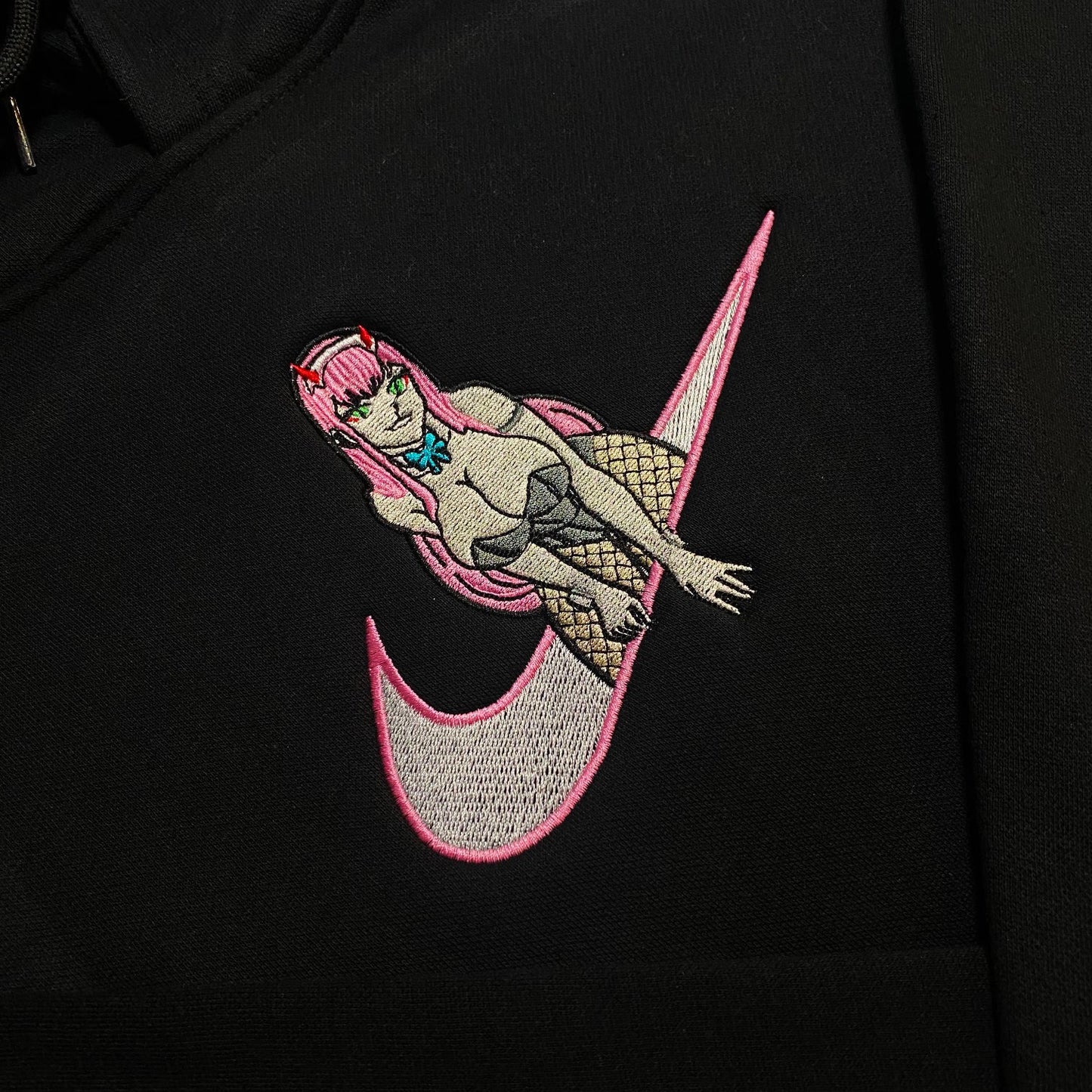 LIMITED Zero Two X Gyat EMBROIDERED GYM HOODIE