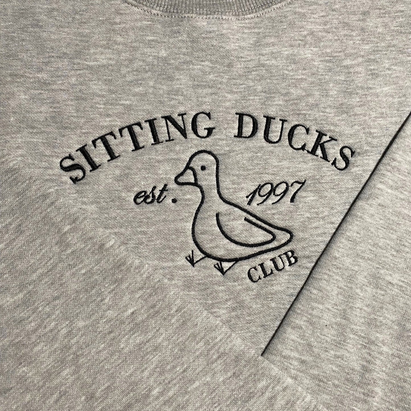 Sitting Ducks Embroidered Sweatshirt/Crewneck