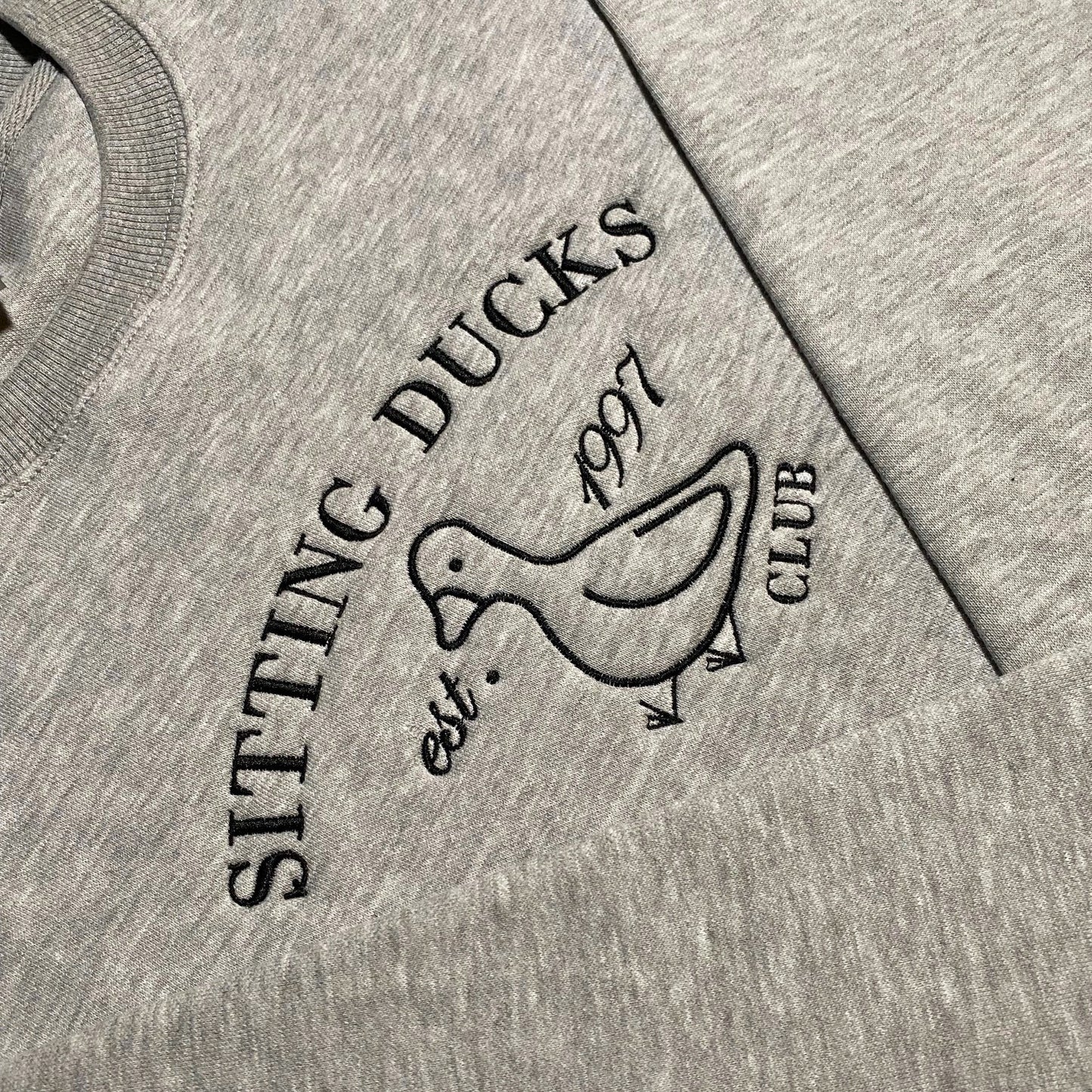 Sitting Ducks Embroidered Sweatshirt/Crewneck