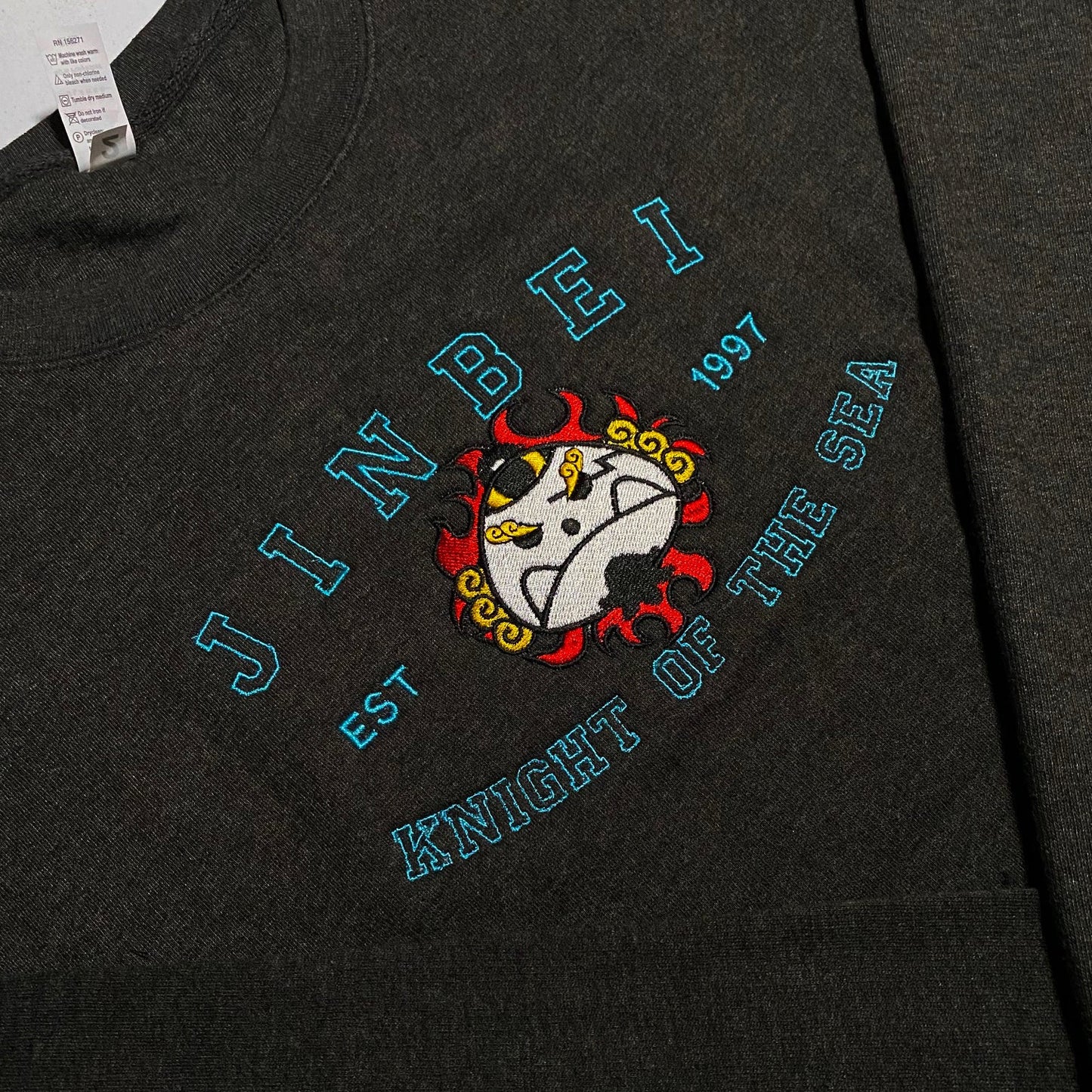 One Piece College Inspired Embroidered Sweatshirt/Crewneck