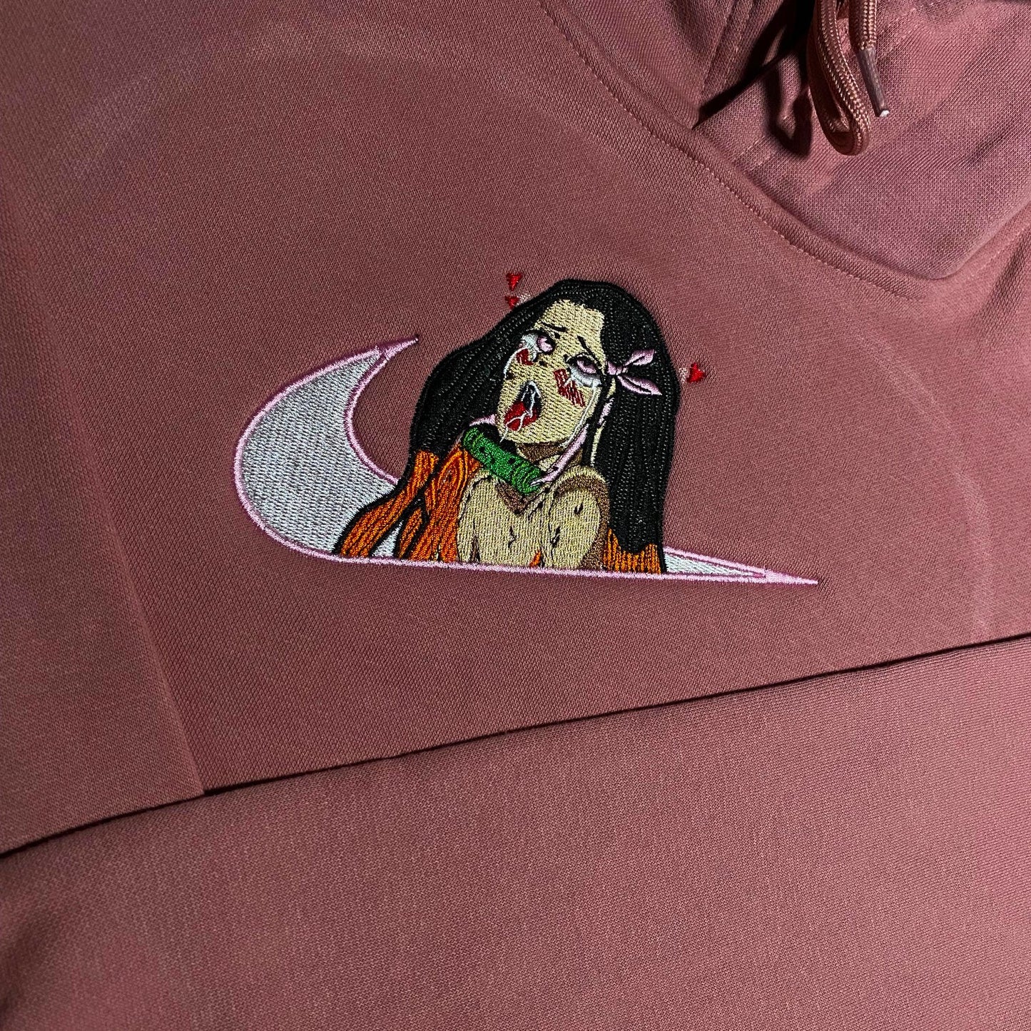 LIMITED Demon Slayer Nezuko Gyat EMBROIDERED GYM HOODIE