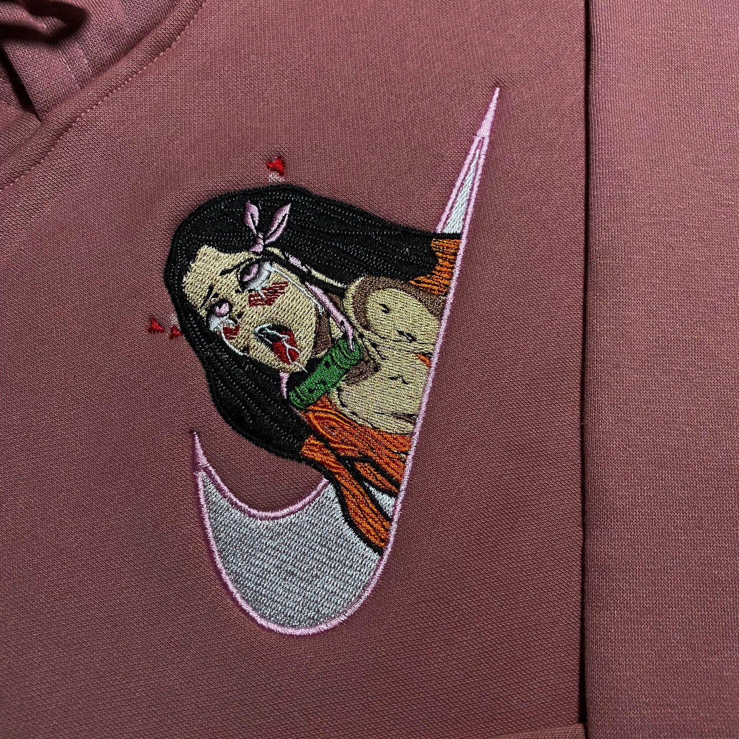 LIMITED Demon Slayer Nezuko Gyat EMBROIDERED GYM HOODIE