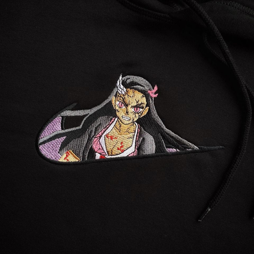 LIMITED Nezuko Gyat EMBROIDERED Gym HOODIE