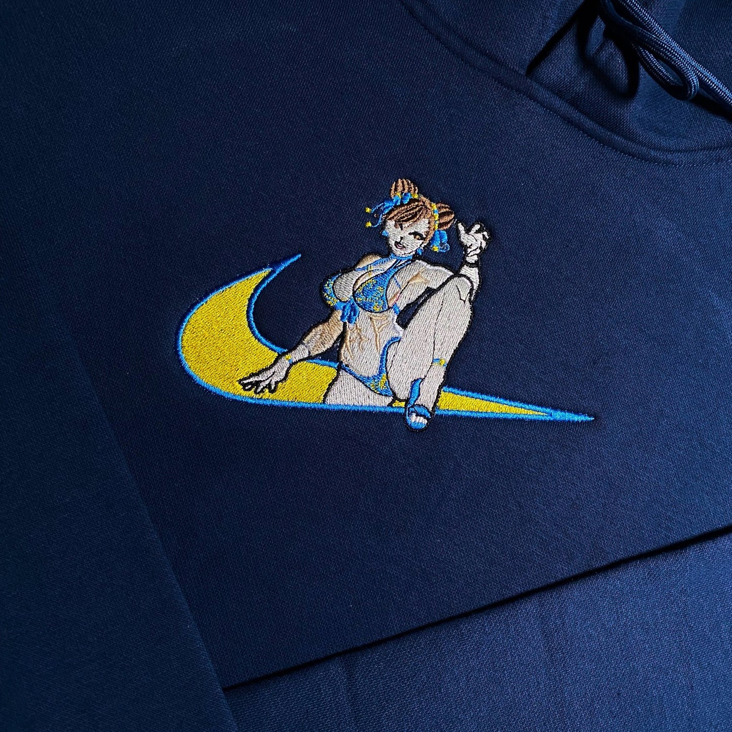 LIMITED Streetfighter Chun-Li Gyat EMBROIDERED ANIME HOODIE