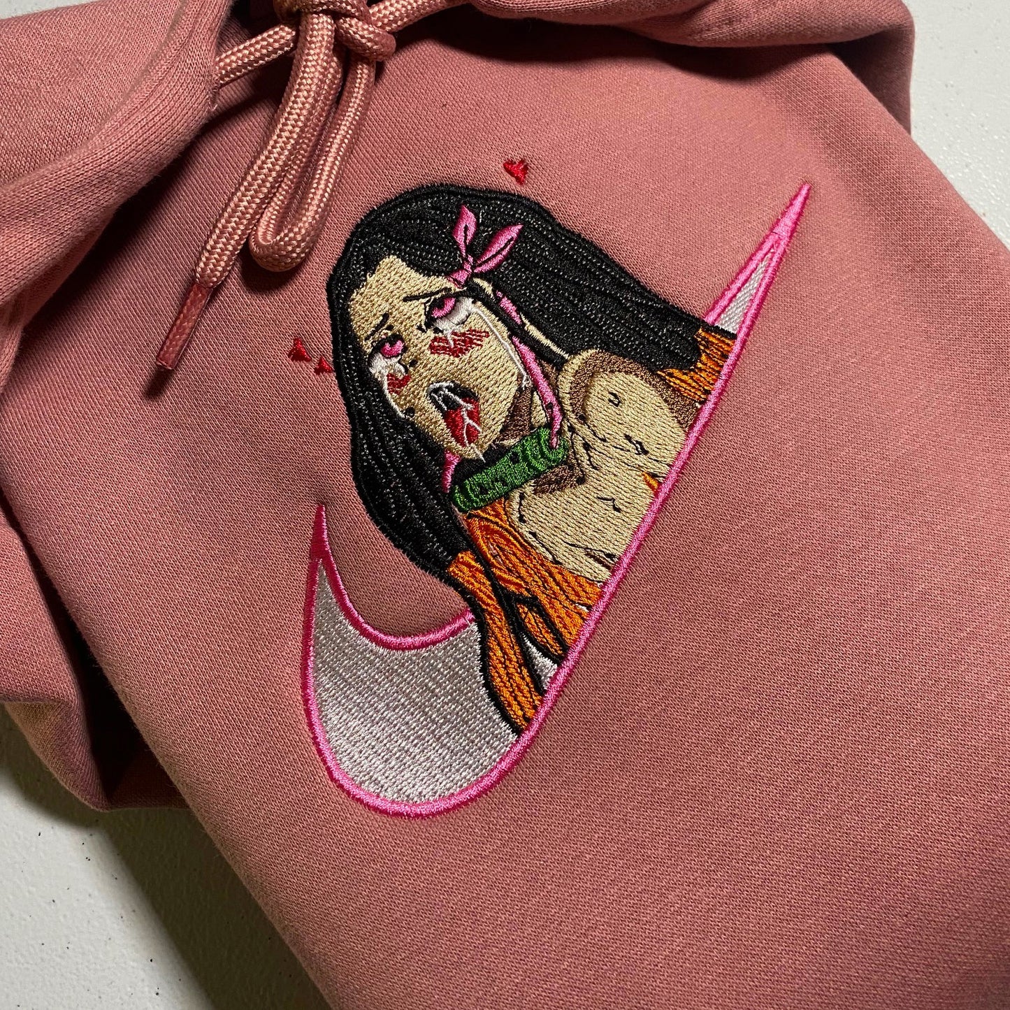 LIMITED Demon Slayer Nezuko Gyat EMBROIDERED GYM HOODIE