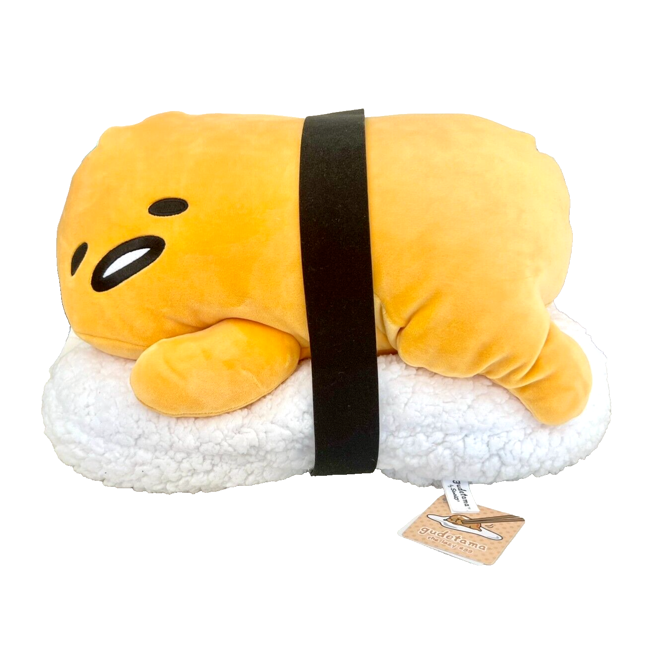 Sanrio Gudetama Tamago Sushi XL Plush 15-16” Authentic NWT The Lazy Egg Kawaii