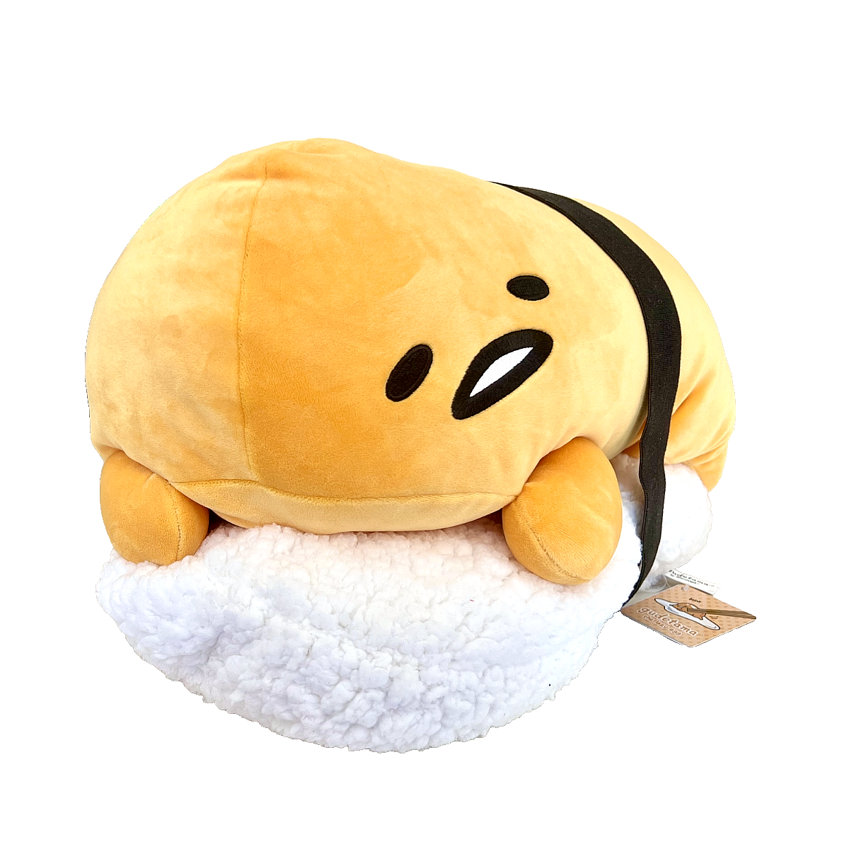 Sanrio Gudetama Tamago Sushi XL Plush 15-16” Authentic NWT The Lazy Egg Kawaii