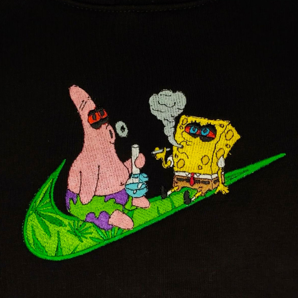 LIMITED SpongeBob 420 Embroidered Anime T-Shirt