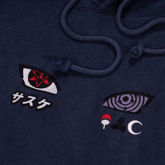 Limited Sasuke Sharingan Eyes EMBROIDERED Gym HOODIE