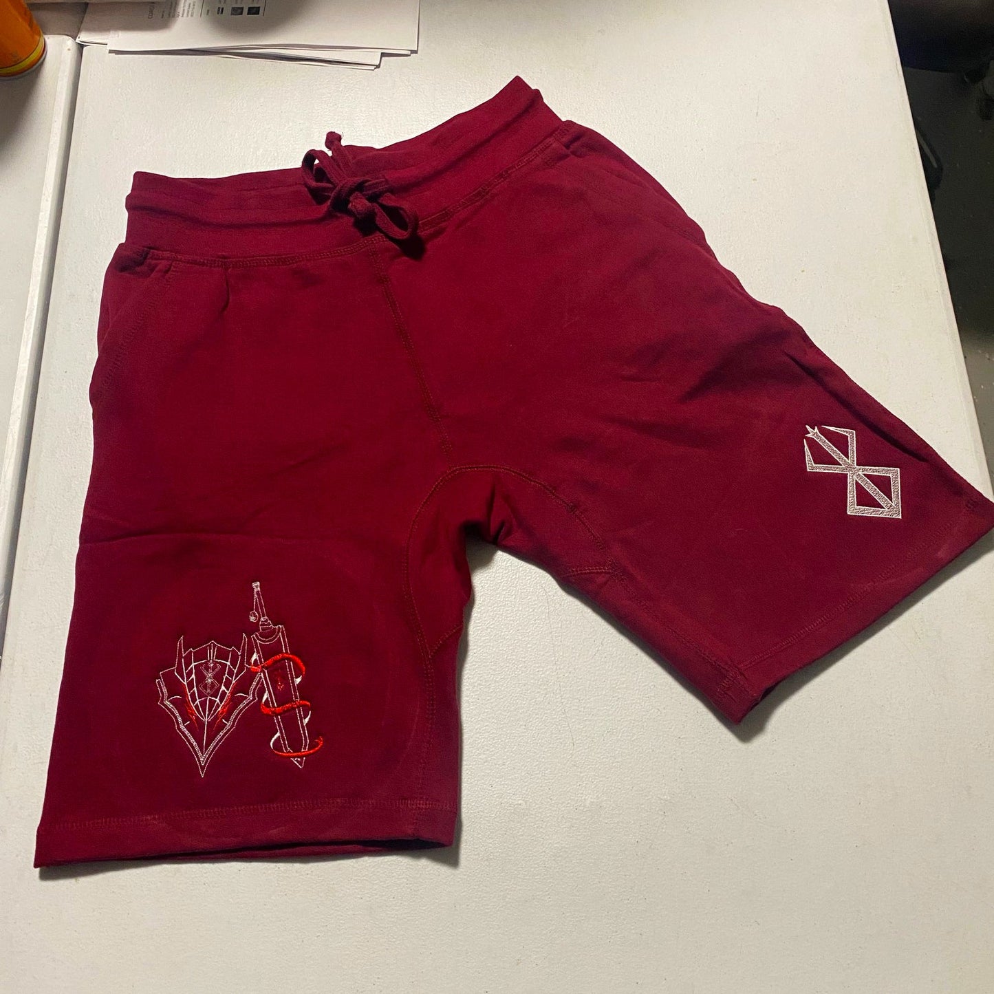 LIMITED Berserk Demon Embroidered GYM SHORTS