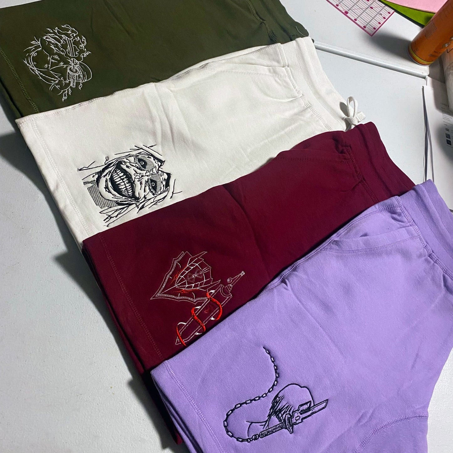 LIMITED JJK Toji Fushiguro Embroidered GYM SHORTS