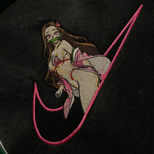 LIMITED Nezuko Gyat EMBROIDERED ANIME GYM HOODIE