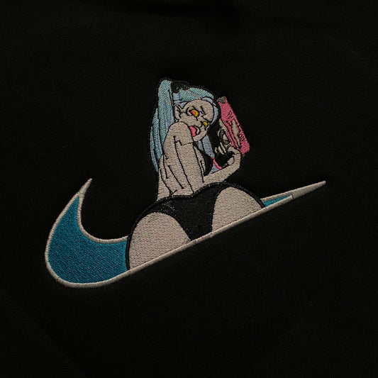 LIMITED Cyberpunk Rebecca Gyat EMBROIDERED ANIME GYM HOODIE