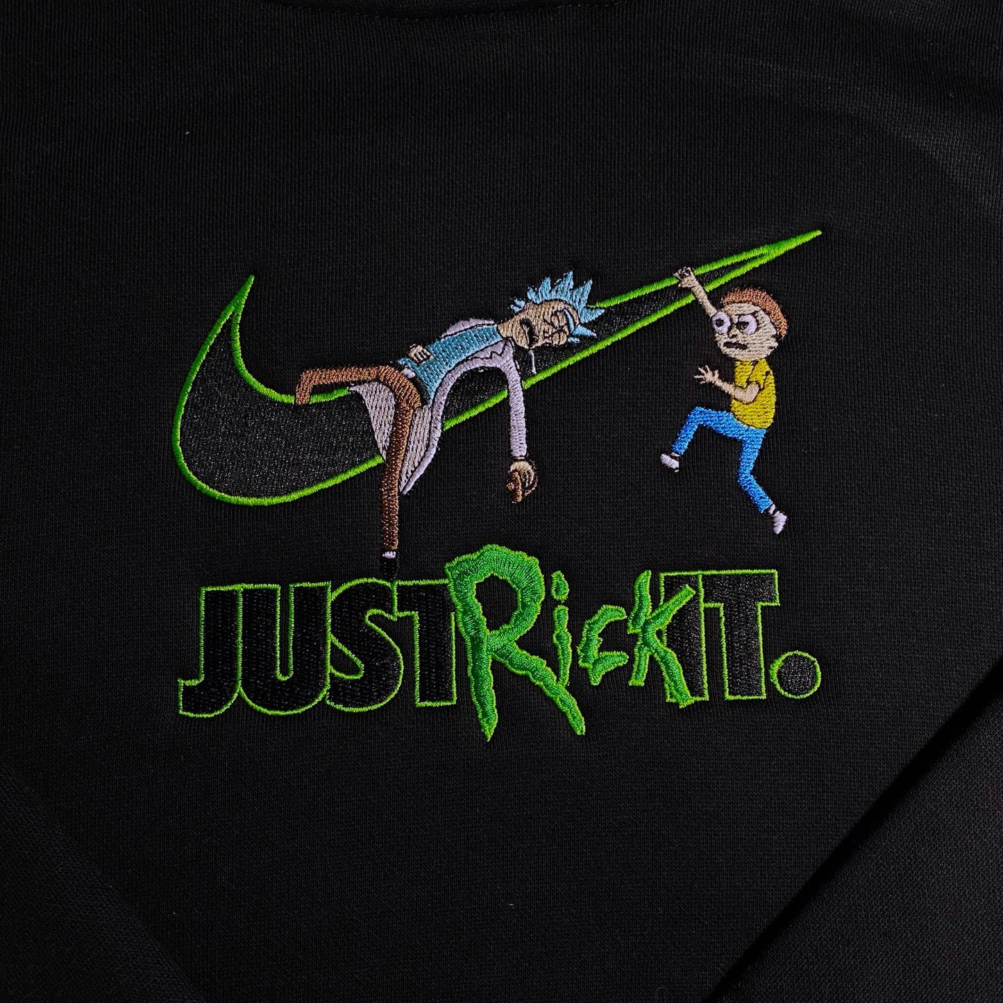 LIMITED Just Rick It Remix EMBROIDERED GYM HOODIE