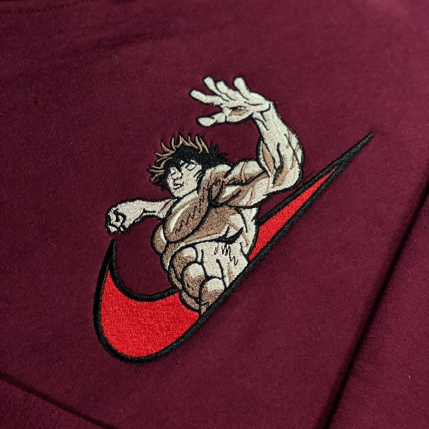 LIMITED BAKI THE GRAPPLER HANMA X Demon Punch Embroidered Sweatshirt/Crewneck