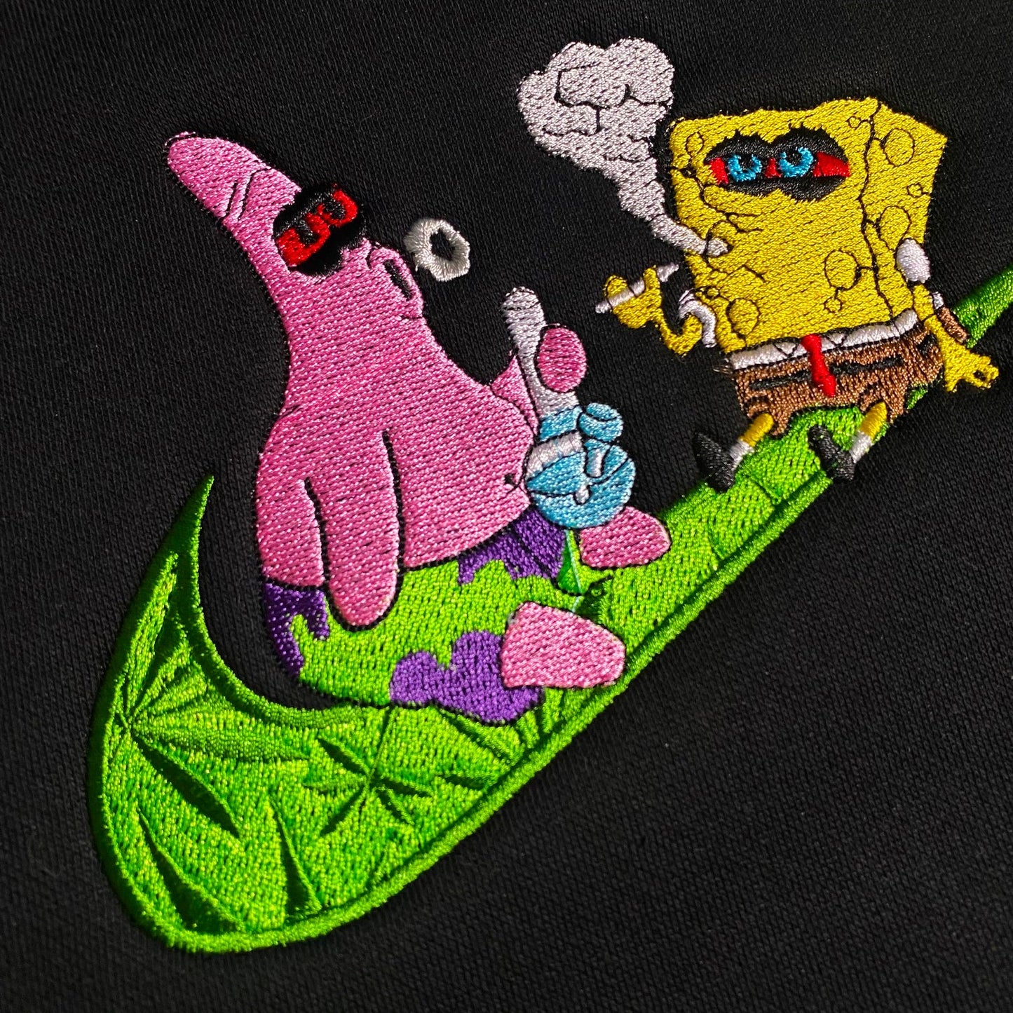 LIMITED SpongeBob 420 EMBROIDERED GYM HOODIE