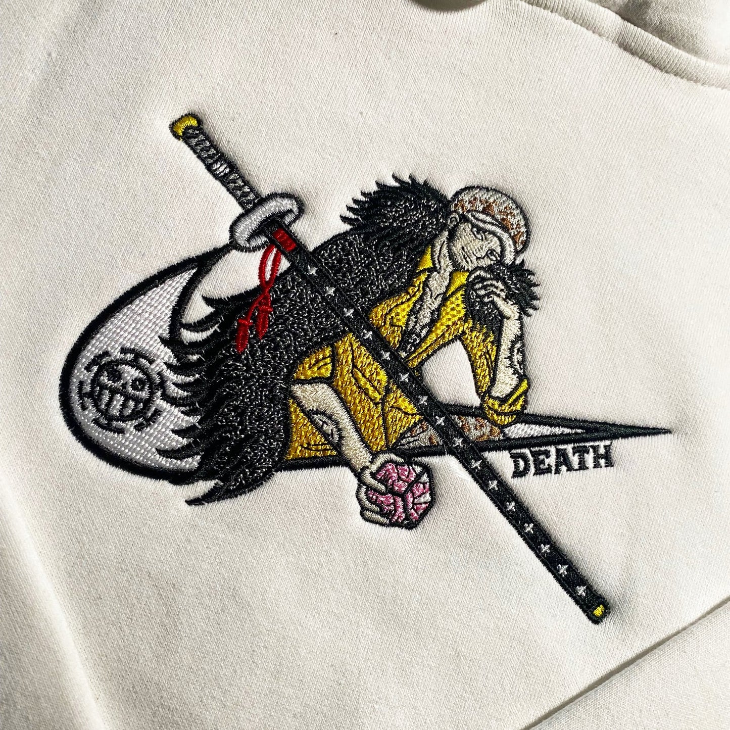 LIMITED Law Death EMBROIDERED GYM HOODIE