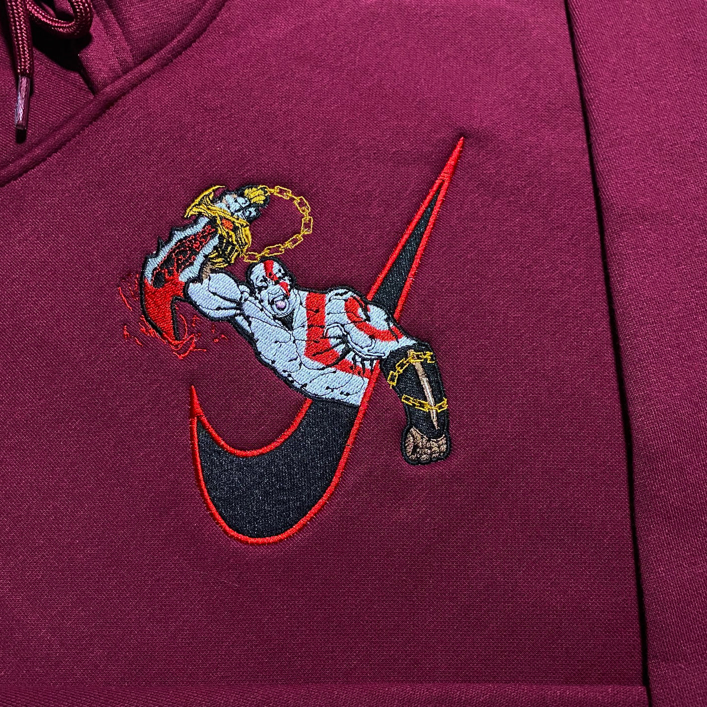 LIMITED God of War X Kratos EMBROIDERED ANIME HOODIE