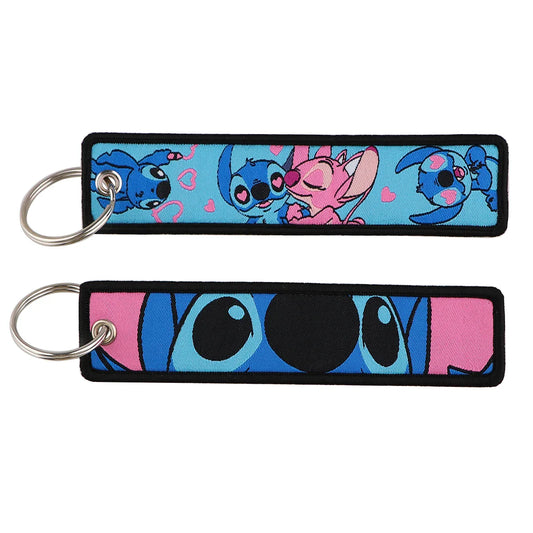 LIMITED Lilo and Stitch EMBROIDERED KEY CHAIN/TAG