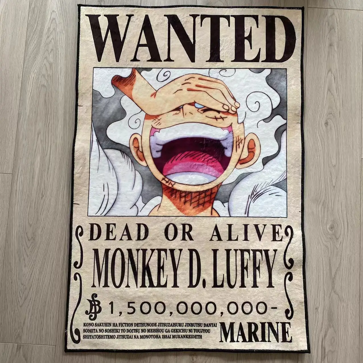 One Piece Wanted Luffy 5th Gear Handmade Rug