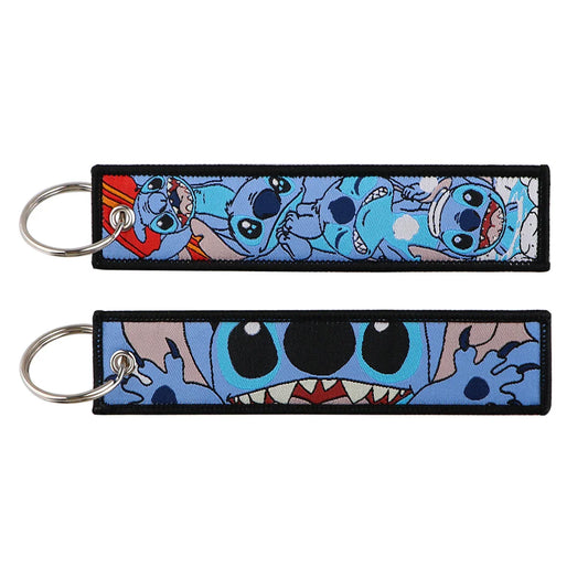 LIMITED Lilo and Stitch EMBROIDERED KEY CHAIN/TAG