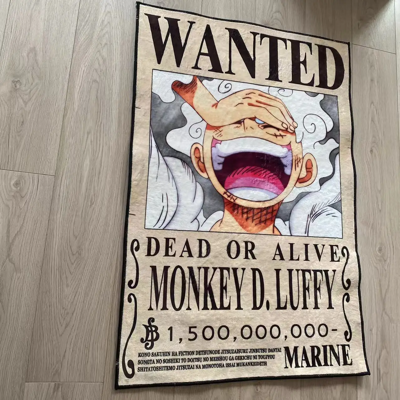 One Piece Wanted Luffy 5th Gear Handmade Rug