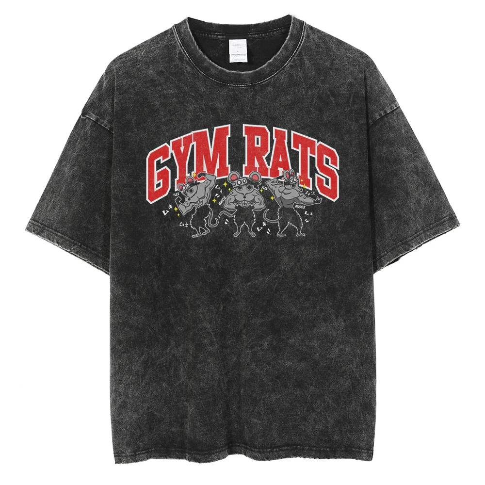 LIMITED Gym Rats Acid Wash T-Shirt