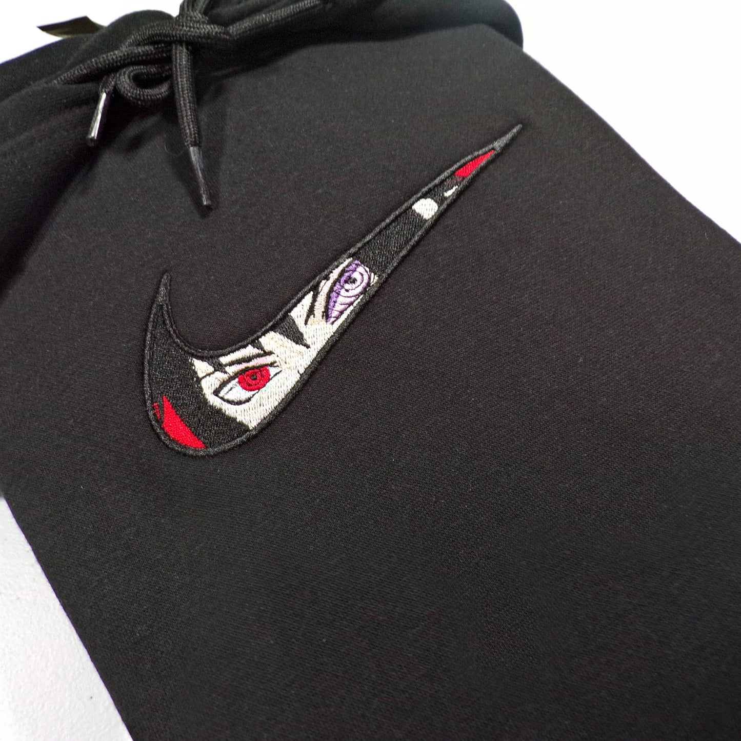 LIMITED NARUTO SASUKE UCHIHA RINNEGAN X EMBROIDERED ANIME HOODIE