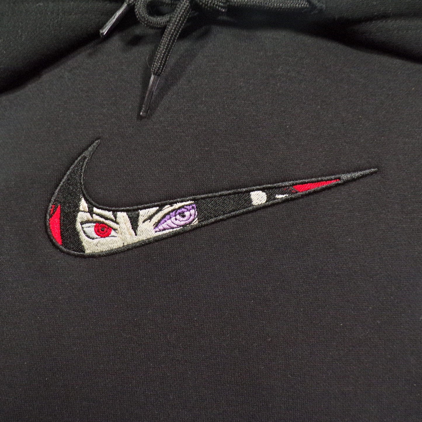 LIMITED NARUTO SASUKE UCHIHA RINNEGAN X EMBROIDERED ANIME HOODIE