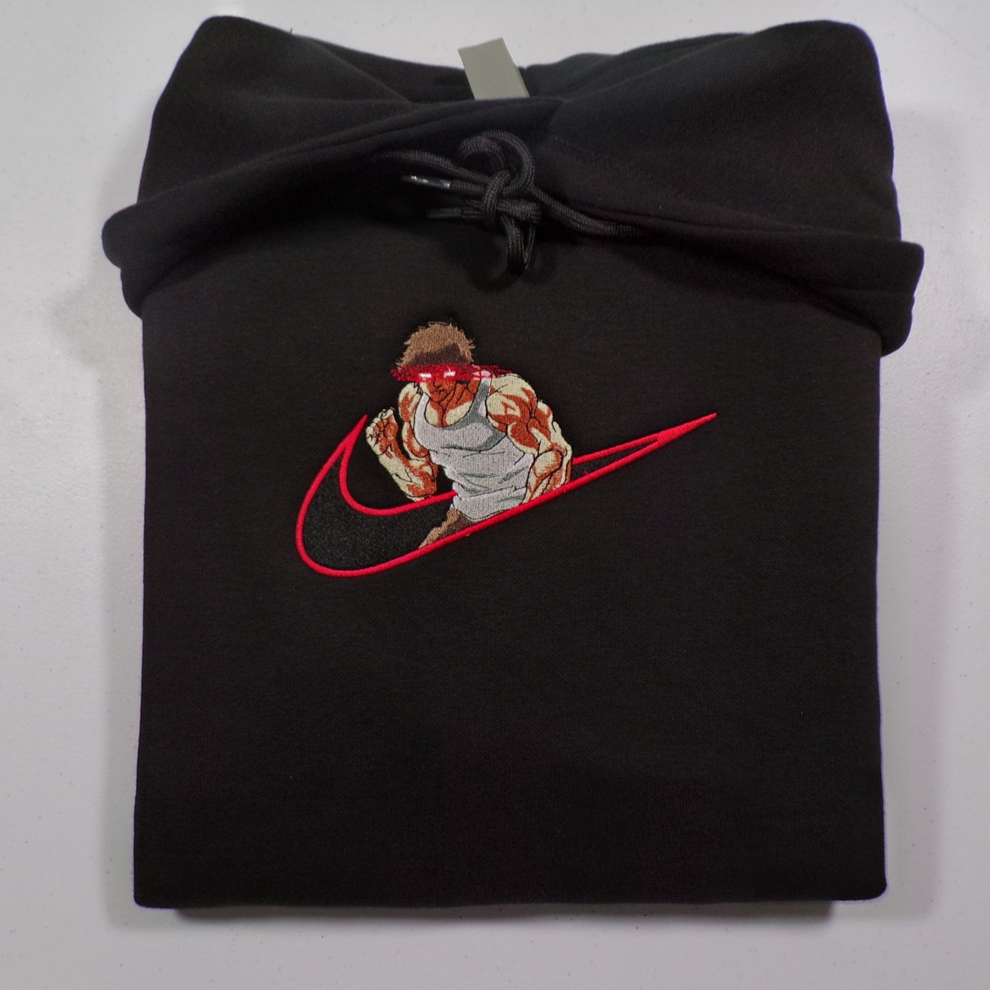 LIMITED BAKI THE GRAPPLER HANMA X RAGE EMBROIDERED ANIME HOODIE