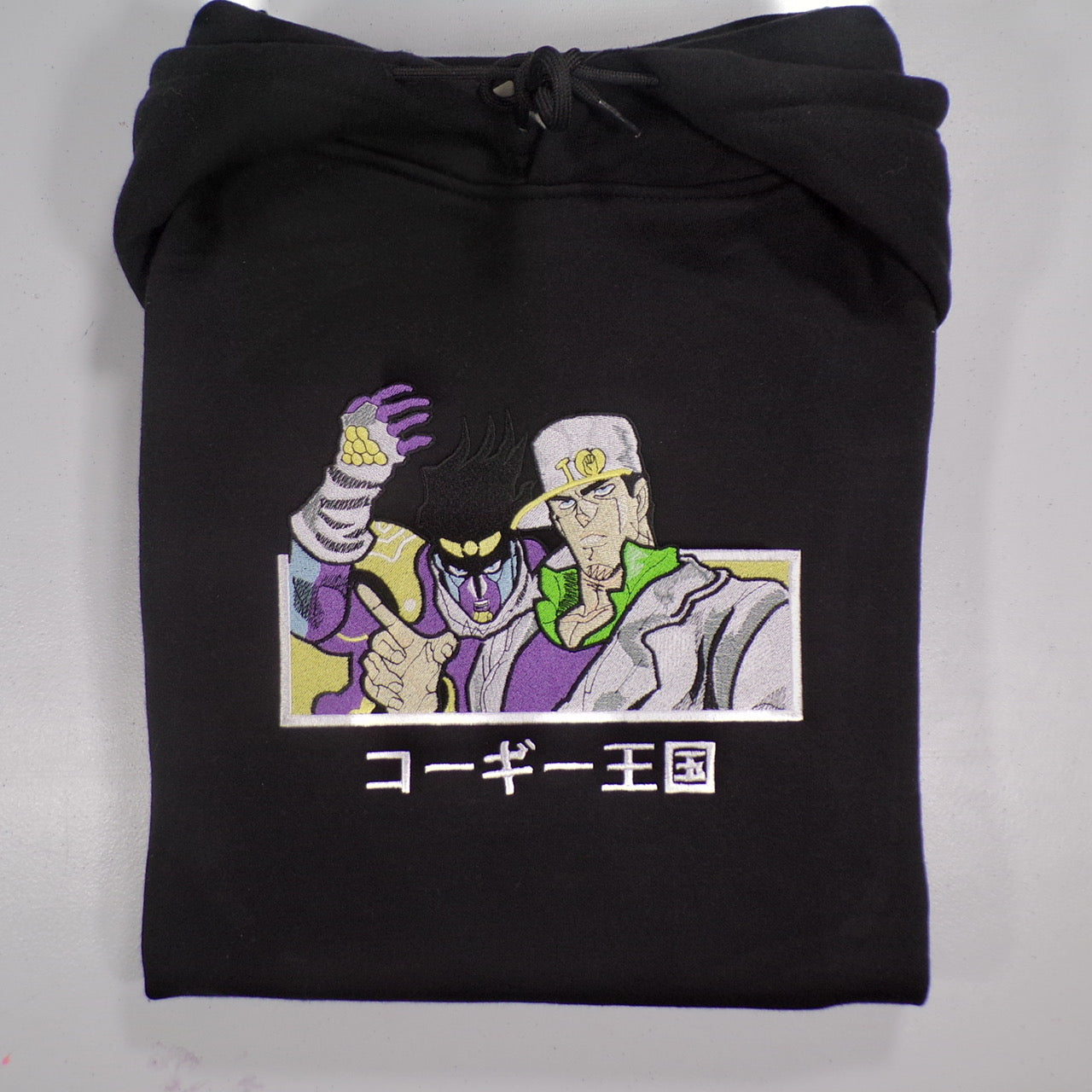 LIMITED JoJo's Bizarre Adventure Jotaro Kujo Star Daddy Platinum EMBROIDERED HOODIE