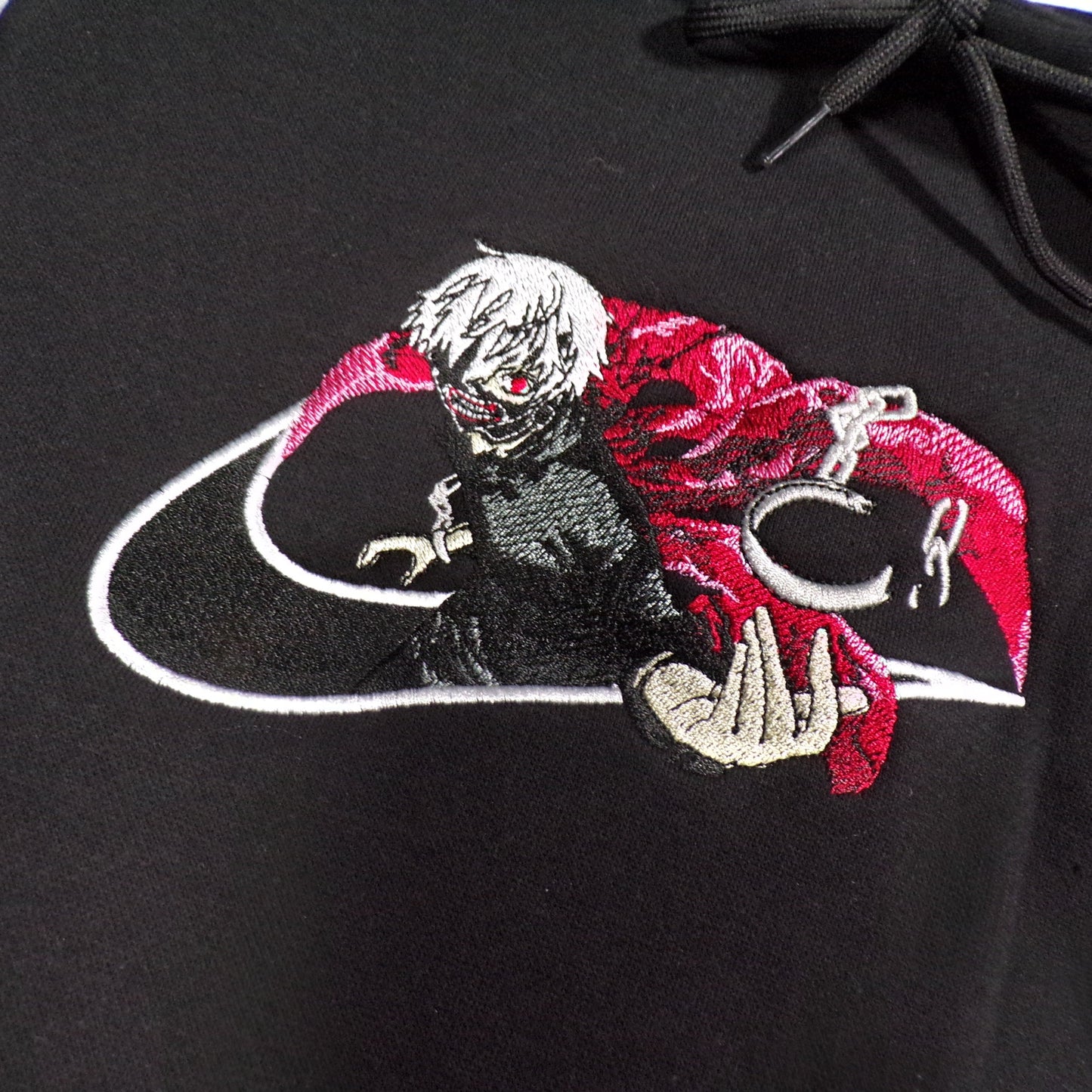 LIMITED TOKYO GOUL X KEN KANEKI EMBROIDERED HOODIE