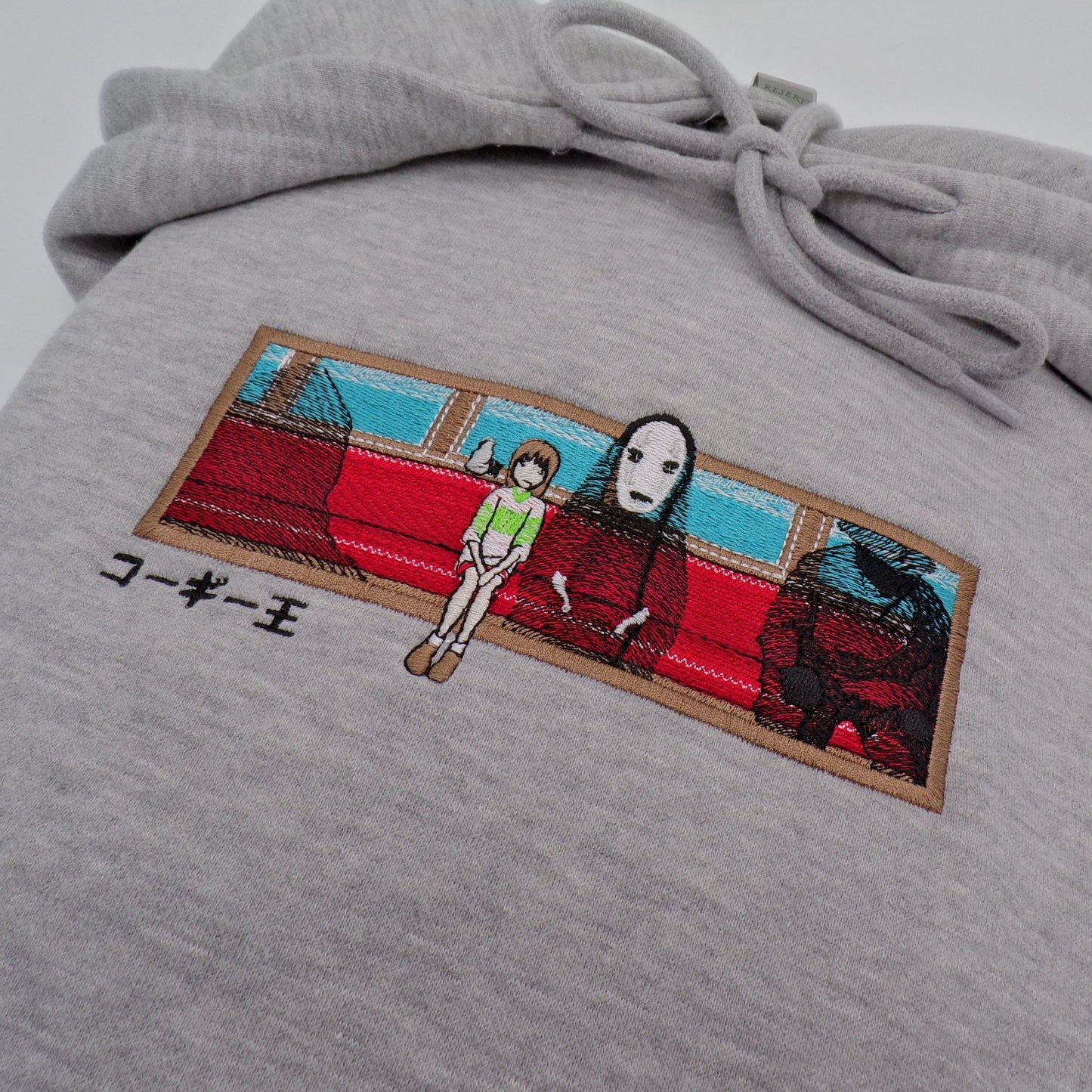 LIMITED SPIRITED AWAY KINGDAMN CUSTOM EMBROIDERED HOODIE