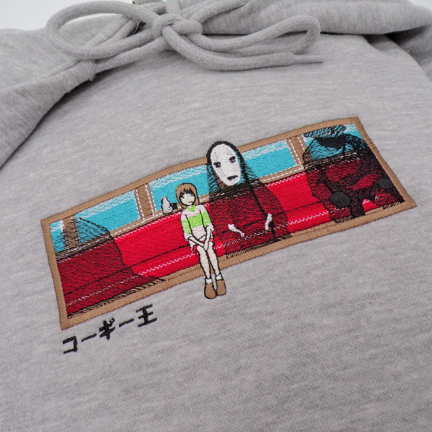 LIMITED SPIRITED AWAY KINGDAMN CUSTOM EMBROIDERED HOODIE