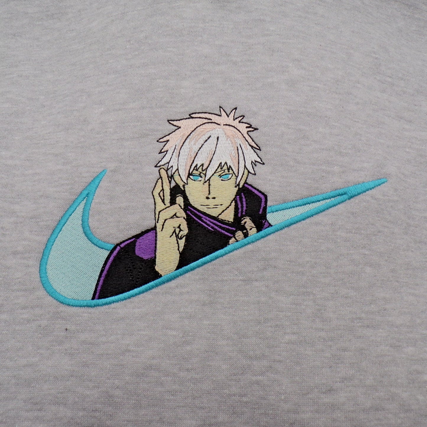 LIMITED JUJUTSU KAISEN X SATORU GOJO SENSEI EMBROIDERED ANIME HOODIE