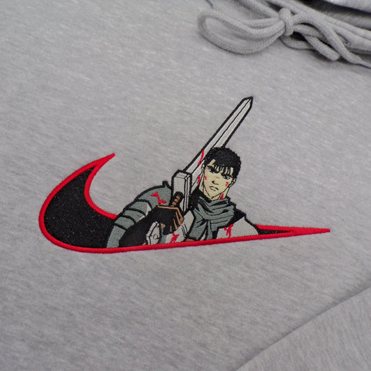 LIMITED BERSERK X BLOOD AND GUTS EMBROIDERED ANIME HOODIE