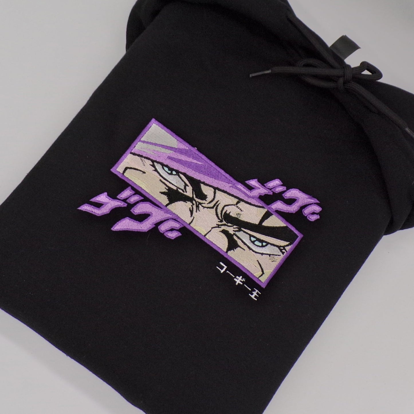 LIMITED JOJO JOTARO KUJO RAGE KINGDAMN CUSTOM EMBROIDERED HOODIE