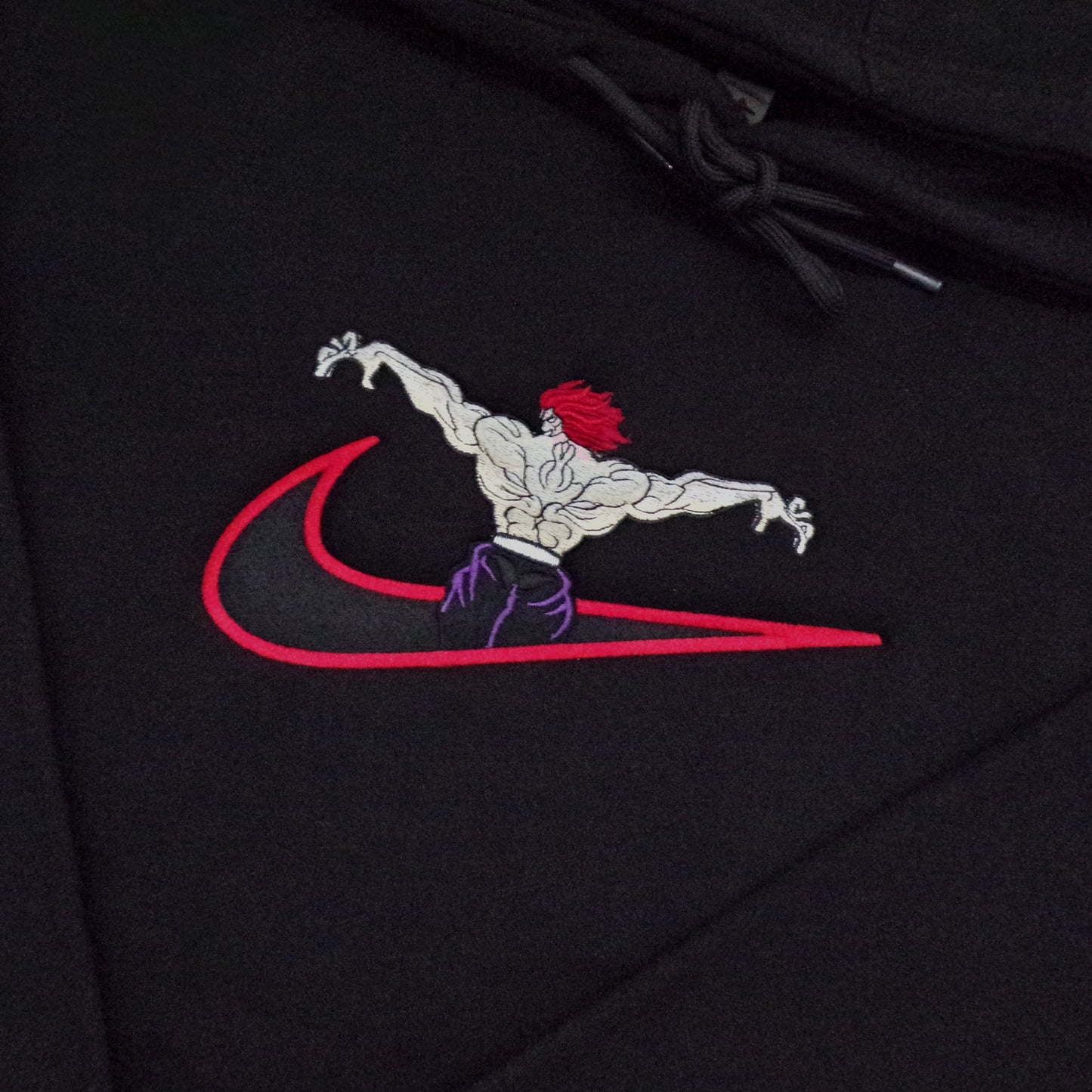 LIMITED YUJIRO HANMA DEMON BACK EMBROIDERED HOODIE