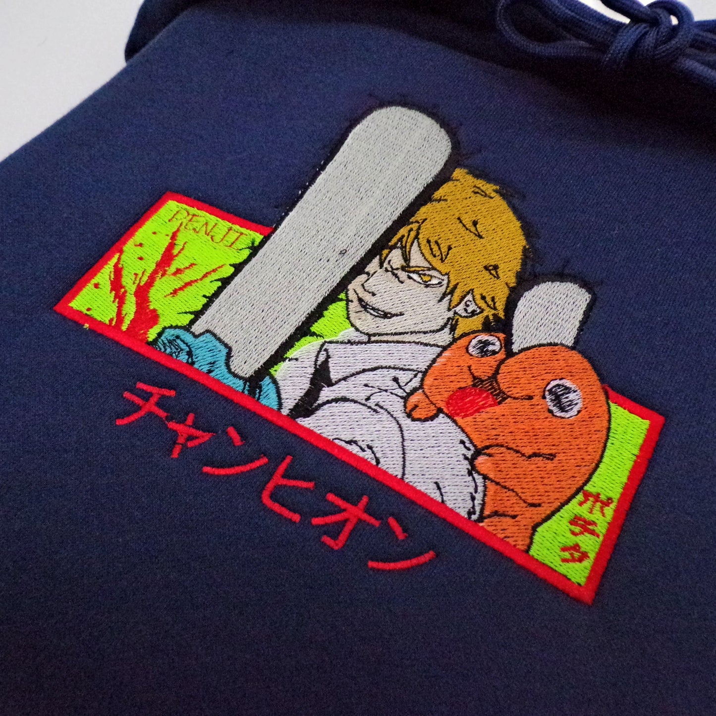 LIMITED CHAINSAW DENJI AND POCHITA EMBROIDERED HOODIE