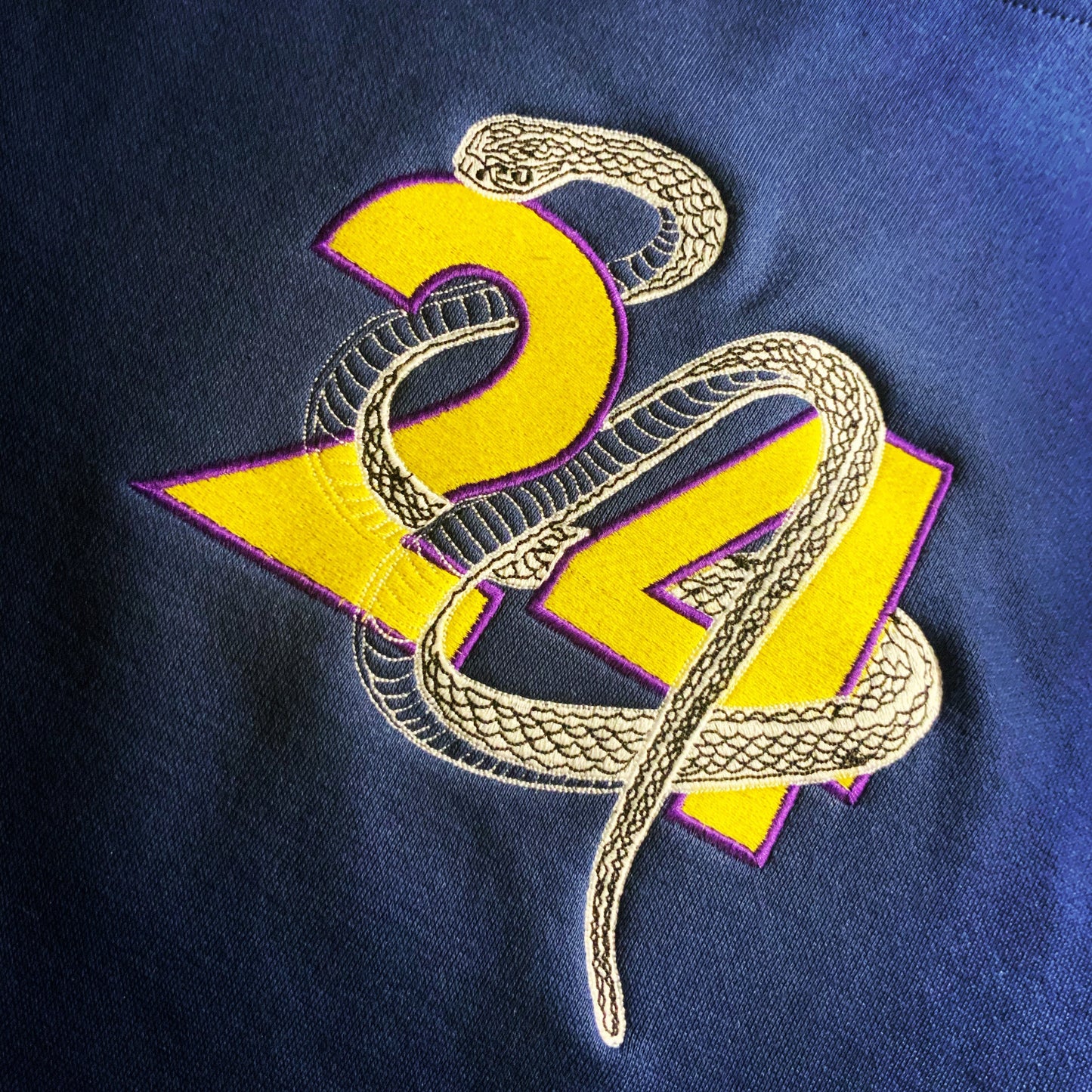 LIMITED KOBE BRYANT 24 MAMBA OUT KINGDAMN CUSTOM EMBROIDERED HOODIE