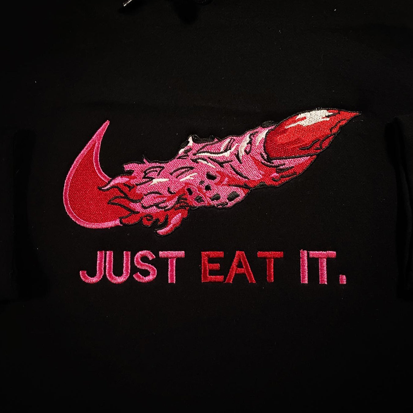 LIMITED Just Eat It EMBROIDERED Gym HOODIE