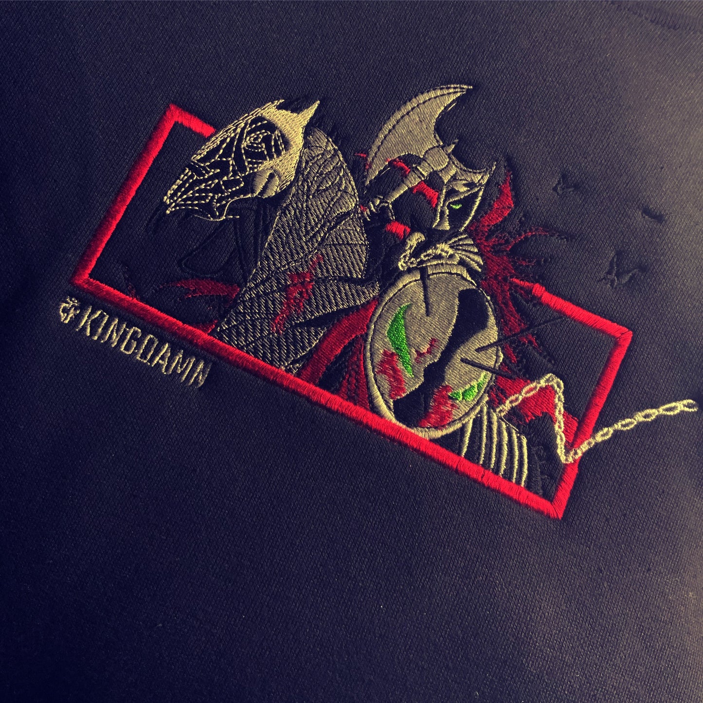 LIMITED MEDIEVAL SPAWN KINGDAMN CUSTOM EMBROIDERED HOODIE