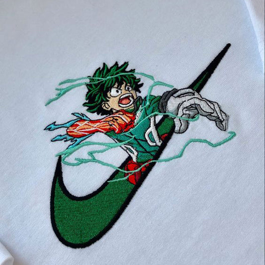 LIMITED MY HERO ACADEMIA DEKU MIDORIYA RAGE EMBROIDERED HOODIE