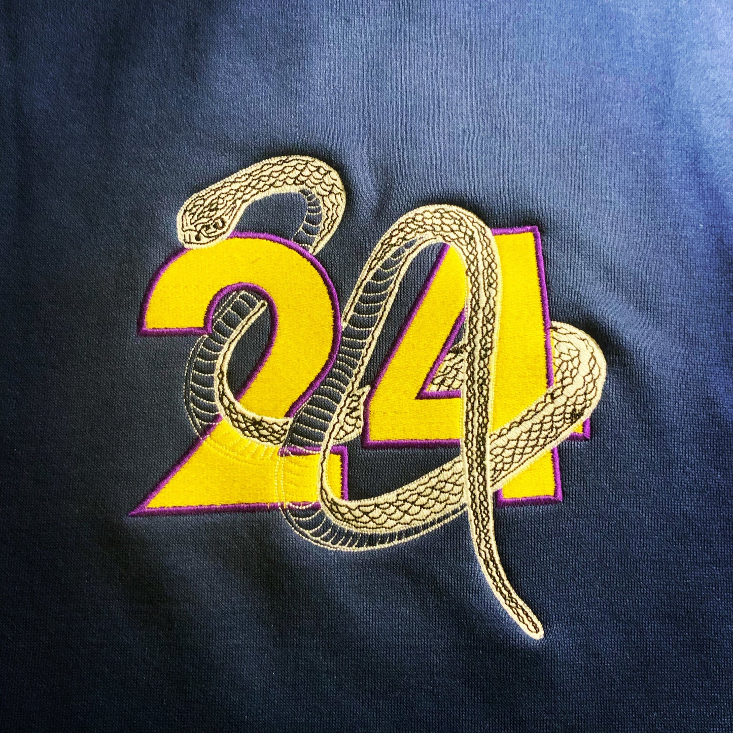 LIMITED KOBE BRYANT 24 MAMBA OUT KINGDAMN CUSTOM EMBROIDERED HOODIE