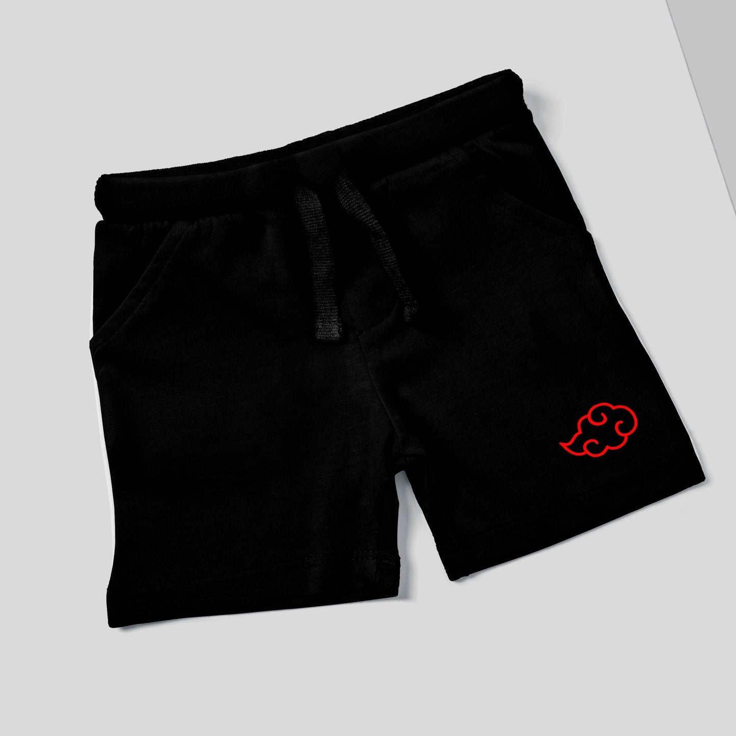 LIMITED Embroidered Akatsuki Clouds Fleece GYM SHORTS