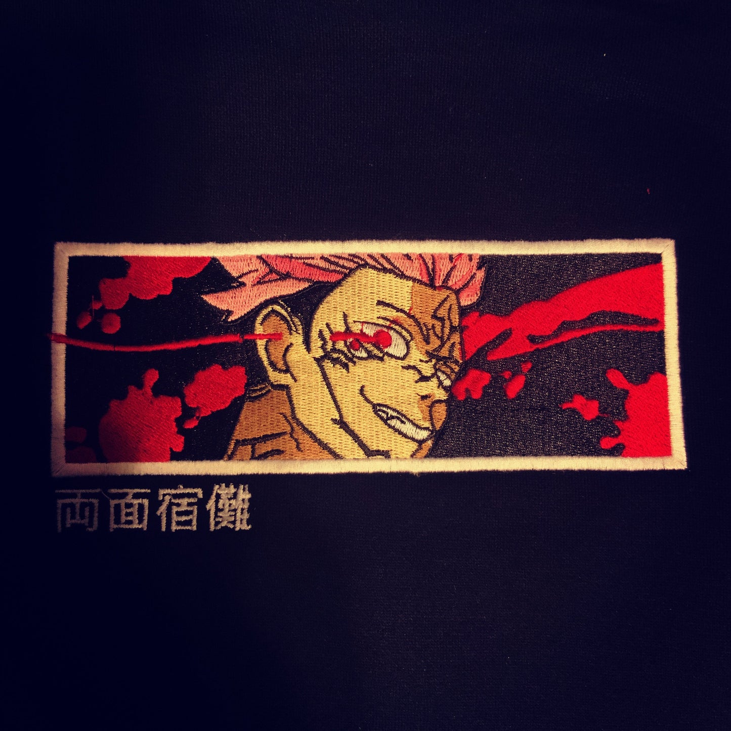 LIMITED JUJUTSU KAISEN SUKUNA CURSE EMBROIDERED HOODIE